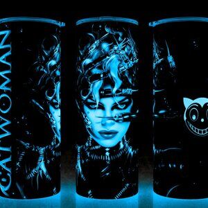 Glow in the Day Catwoman 90s Michelle Pfeiffer Batman Bad Hair Day Cup Tumbler